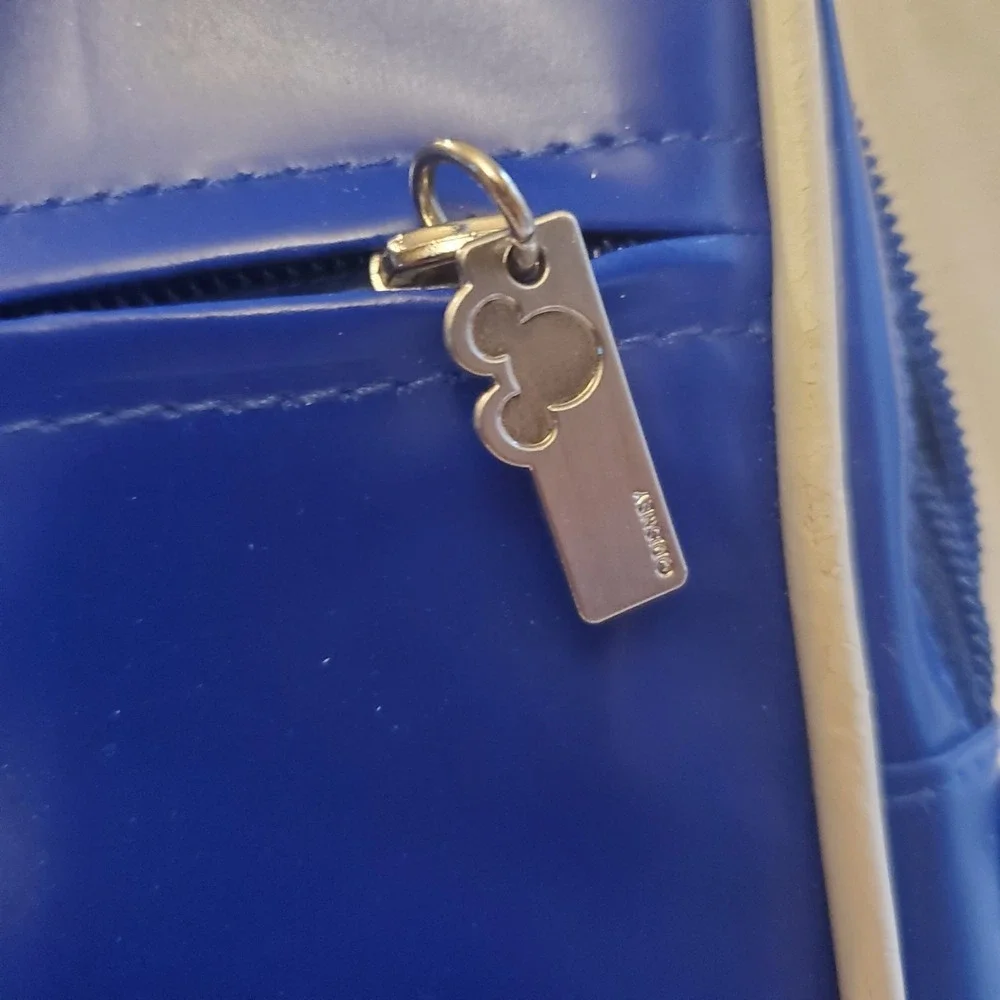 Disney 40th Anniversary Park Exclusive Blue Mickey Messenger Laptop Shoulder Bag